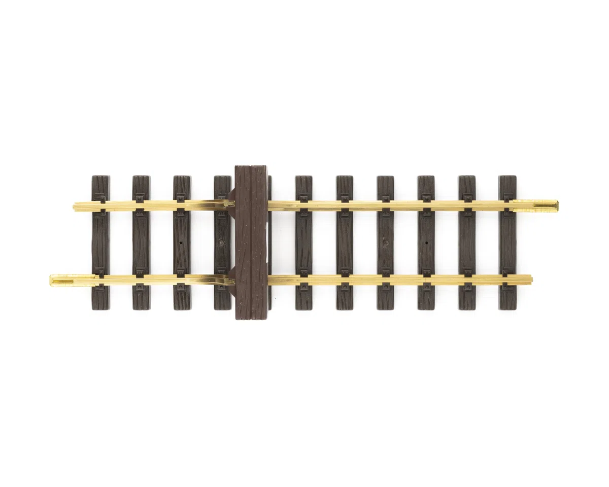 LGB - Oldtimer-Prellbock - 10320 - Élément de Voie Droit Long - Extension de Voie pour Chemin de Jardin - Matériel de Voie - Accessoires - Piste G - Échelle 1:22,5