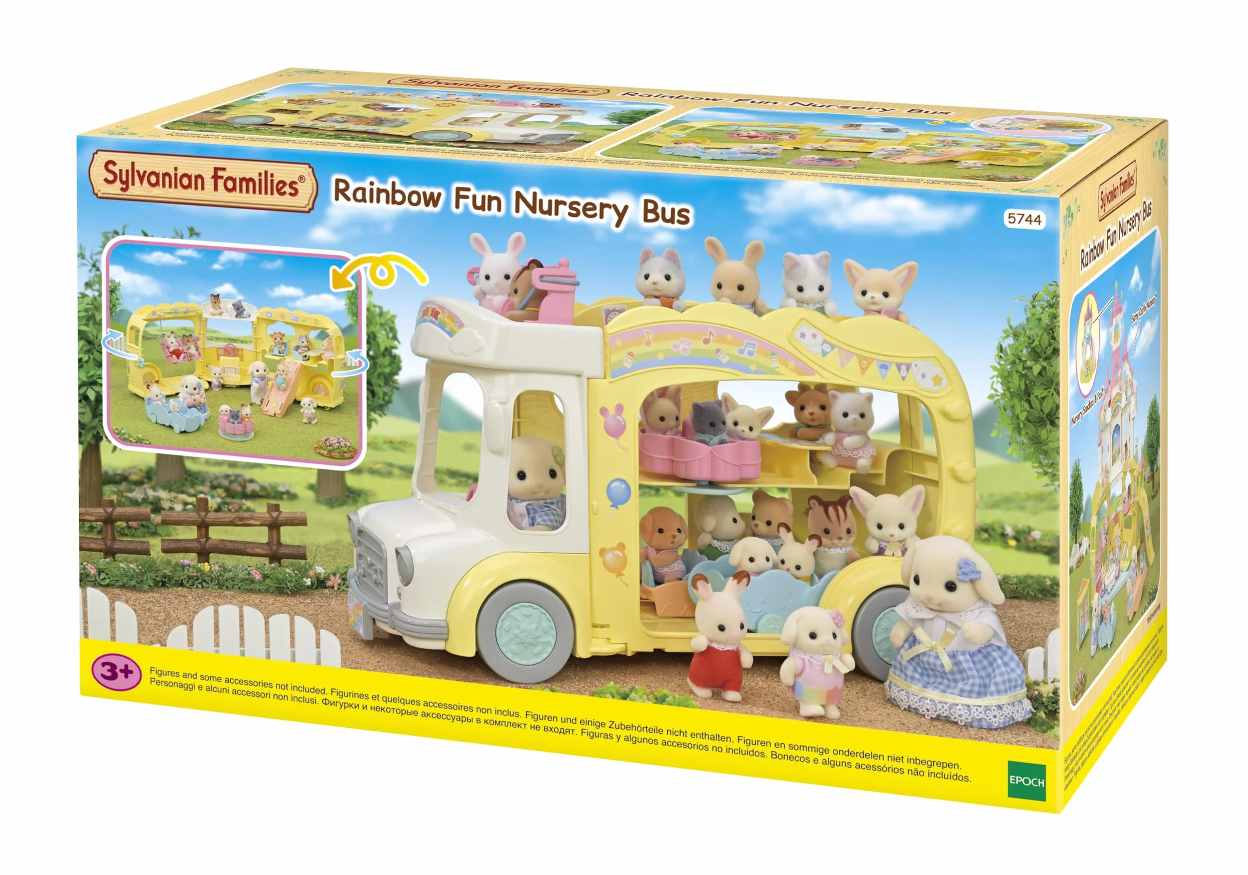 Sylvanian Families - Le Bus et sa Cour de récréation - 5744 - La crèche - Mini Poupées